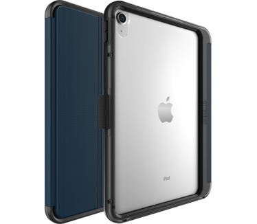 Otterbox OtterBox Symmetry Folio-hoes voor iPad 10th gen, schokbestendig, valbestendig, dunne beschermende folio-hoes, getest volgens militaire standaard, Blauw