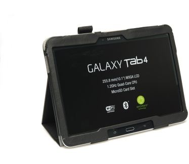 Three Innovates Samsung Galaxy Tab 4 10.1 inch Bookcover zwart