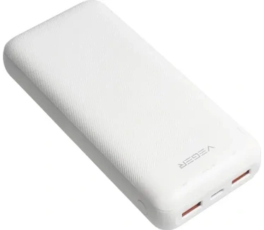 VEGER powerbank 20000 mAh PD QC3.0 2A 20W L20S (VP2039PD / W2039PD) white