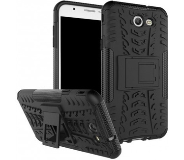 qMust Samsung Galaxy J7 (2017) Rugged Hybrid Hoesje Zwart