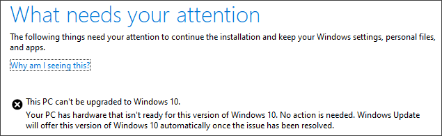 Foutmelding Windows 10 May 2019 Update
