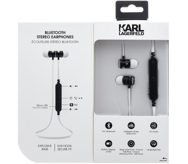 Karl Lagerfeld Universele Draadloze In-Ear Oordopjes - Wit