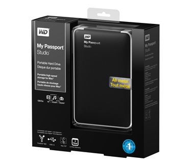 WD My Passport Studio (voor Mac) 500GB Zwart