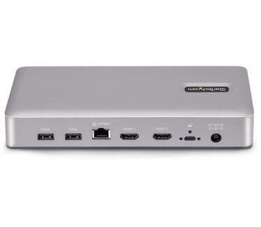 Startech.com USB4 Docking Station, USB-C 40Gbps, Dual HDMI Video, Tot 2x 4K 60Hz 4:4:4 (RGB) of 2x 4K 120Hz 4:2:2, Multi-Monitor Dock, 6x USB, 2.5GbE, 100W PD