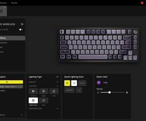 Corsair K65 Plus Wireless iCUE-software