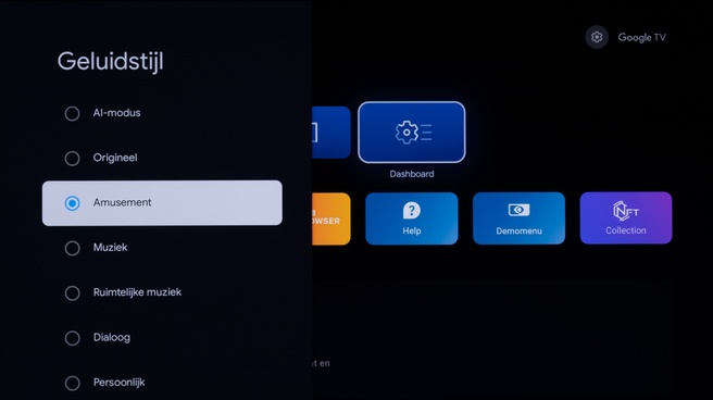philips 908 - screenshot geluidsstijlen