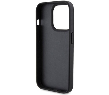 Guess Crocodile Triangle Back Case - iPhone 15 Pro (6.1") - Zwart Zwart