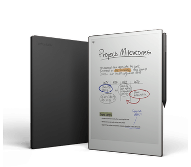 reMarkable Paper Pro met Marker Plus en Book Cover Premium Leather Wit
