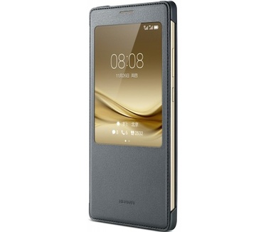 Huawei Origineel S-View Book Cover voor Mate 8 - Grijs Grijs