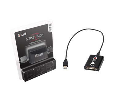 Club3D SenseVision USB Graphics - USB2.0 to DVI-I