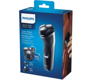Philips Elektrisch (droog) scheerapp. met PowerCut-mesjes, 1000-serie