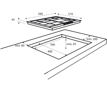 Inventum IKG6023GRVS