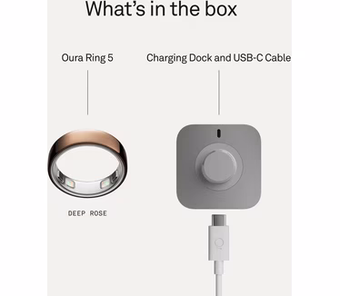 Oura Ring 5, Maat 6, Rosé Goud