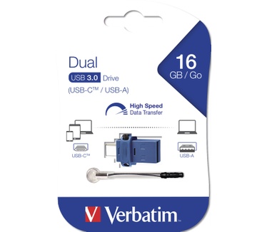 Verbatim Dubbele USB-station type C / USB 3.0 32 GB