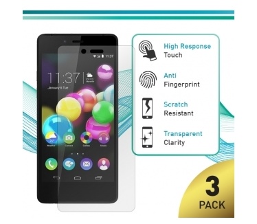 X'entrix Screen Protector Wiko Highway Pure - Crystal Clear - 3 stuks