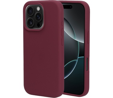 Mobiparts Silicone Cover Apple iPhone 16 Pro Plum Red