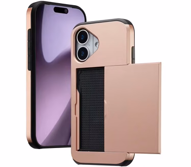 Imoshion Backcover met pasjeshouder voor Apple iPhone 17 Rosé Goud