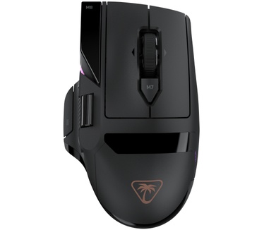 Turtle Beach Command Series MC5 draadloze 8K aanpasbare RGB-gamingmuis - Zwart, Owl-Eye optische sensor met 30.000 DPI, oplaadbare batterij duur 35 uur, 4D Scroll Wheel, optische schakelaars, RGB