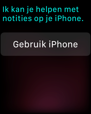 Notities spraak watchOS