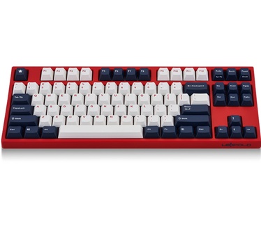 Leopold FC750RN wh/nv PBT MX Brown US Red Case - White/Navy Keycaps