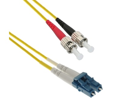 Eeconn Glasvezel Patchkabel, 9/125 (OS1), LC - ST, Duplex, 20m