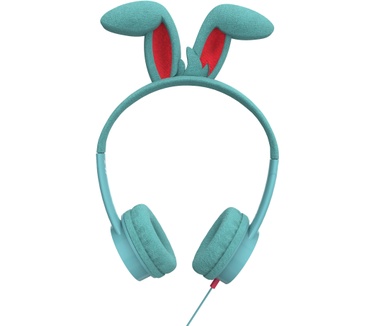 iFrogz Headphone-Little Rockerz Costume-With Buddy Jack and Coiled Cable-FG-Bunny
