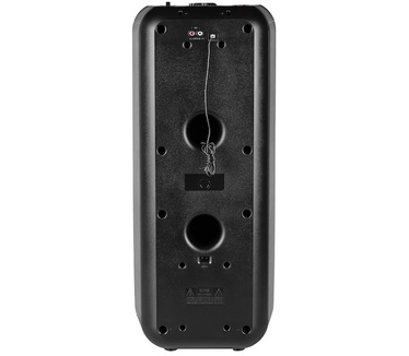 Medion LIFE X61555 Partyluidspreker | Bluetooth | PLL-FM | X-Bass | Microfoonaansluiting | Draadloze muziekoverdracht | Diverse lichteffecten | Integr. accu