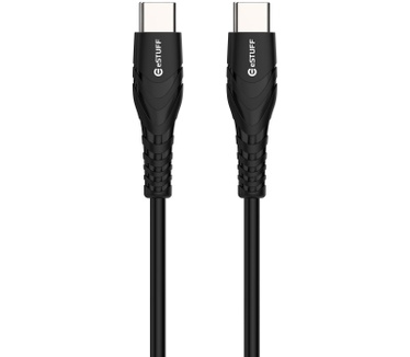 eStuff USB-C - C Cable 2 Black Zwart