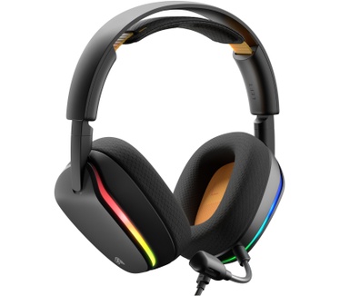 Glorious Glorious GHS Eternal RGB - Stereo RGB headset voor pc, PS5, PS4, Switch - Custom-tuned, gekantelde drivers, verstelbare, kristalheldere, afneembare mic, USB-C - Duurzaam, dag/nacht comfort - Zwart