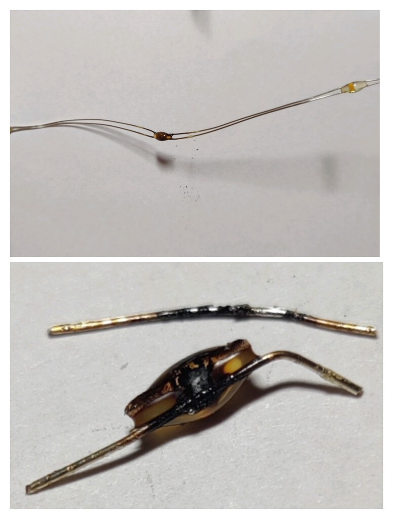 Doorgebrande led van lichtbol