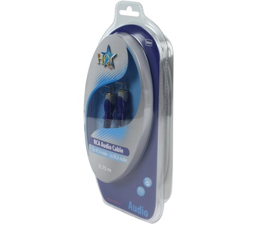 HQ Products 2x RCA/2x RCA, 0.75m