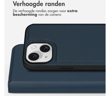 Accezz Premium Leather 2 in 1 Wallet Bookcase iPhone 15 - Donkerblauw