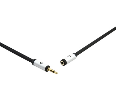 Oehlbach i-Connect J-35 EX Mobiele audiokabel, 3,5 mm jack verlenging Zwart