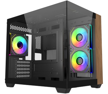 Cooler Master Elite 481 Wood Zwart