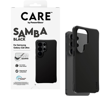 PanzerGlass CARE™ by PanzerGlass® Samba Case Black w. Qi Samsung Galaxy S26 Ultra