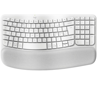 Logitech Wave Keys, Qwerty Nordic, Wit