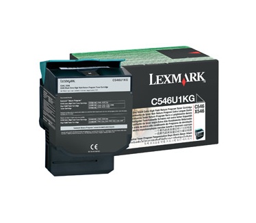 Lexmark C546, X546 8K zwarte retourprogr. tonercartr.