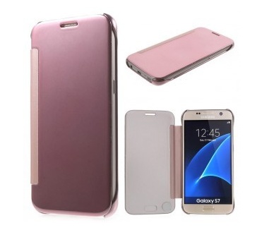 qMust Samsung Galaxy S7 Crystal View Case - Rose Gold