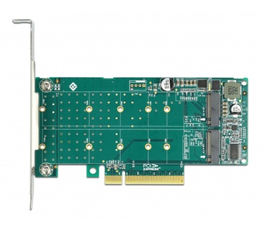 Delock 89045 PCI Express x8 kaart tot 2 x interne NVMe M.2 Key M - Bifurcation -