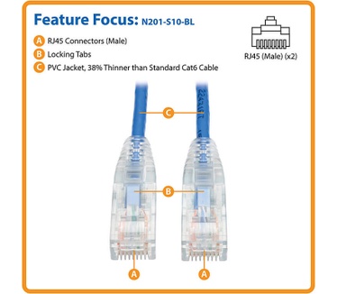 Tripp-Lite N201-S10-BL
