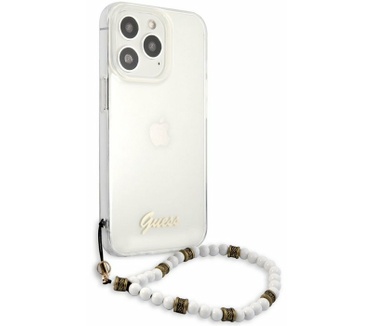 Guess PC Script Back Case Apple iPhone 13 Pro Max (6.7") - Wit Wit