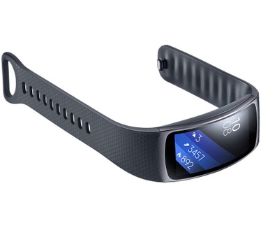 Samsung Galaxy Gear Fit 2 Small Zwart (Grijs, Zwart)