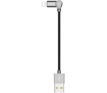 Usams U-Kin Series USB 2.1A naar Lightning Kabel (100cm) - Zwart