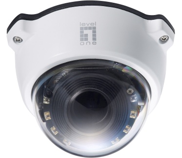 LevelOne Zoom Dome Network camera, 2-Megapixel, 802.3af PoE, Day & Night, IR LEDs, 3x Optical Zoom, WDR, Outdoor
