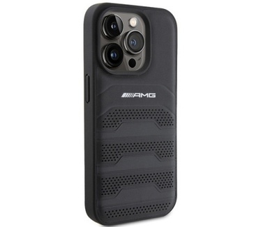 Mercedes-Benz Mercedes-AMG Leather Back Case Apple iPhone 15 Pro (6.1") - Zwart Zwart