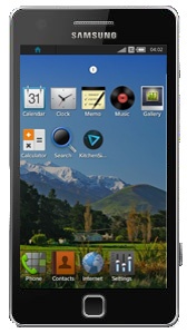 Mockup Samsung GT-I9500 met Tizen