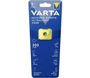 Varta Hoofdlamp Outdoor Sports Ultralight H30R - Lime