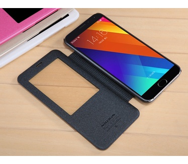 Nillkin New Sparkle S-View BookCase voor Meizu MX5 - Zwart
