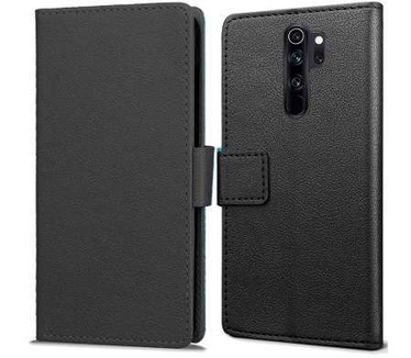 qMust Xiaomi Redmi Note 8 Pro Wallet Hoesje Zwart