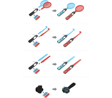 Oniverse Pack de 12 accessoires pour Nintendo Switch